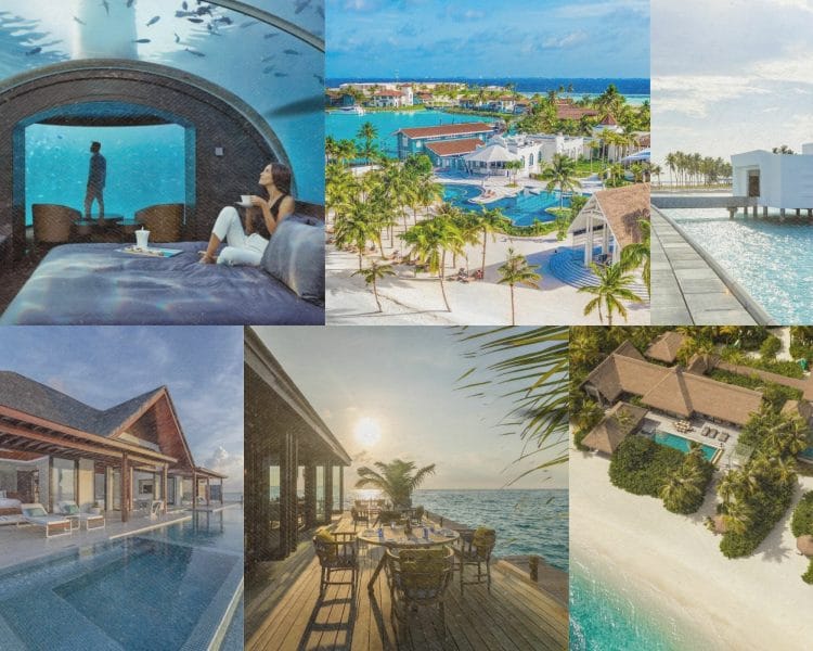 This explains and shows Resorts in the Maldives
